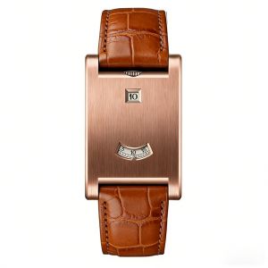HOTOTO Leather Strap Square Wristwatch Alloy Case Square Case Business Watch Wormhole Inspired Sports Watch Business Wear