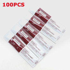 100pcs tatu Aftercare krim Fougera Vitamin Anti Scar salap penjagaan tatu bekalan pemulihan krim Vitamin A & D tatu pembaikan krim