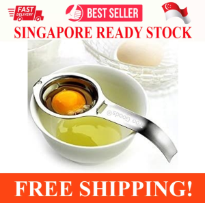 EGG SEPARATOR STAINLESS STEEL EGG YOLK SEPARATOR DISHWASHER SAFE EGG WHITE SEPARATOR PROFESSIONAL EGG SEPARATOR TOOL FOR BAKING CAKE EGG CUSTARD MAYONNAISE AND MORE