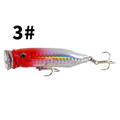 Fishing Gear Plastic Bait Lure For Fishing Fishing Lure SwimBait Lure Fish bait CrankSet Umpan Mancing Spinner Bait Bait Buzz Bait Lure Fishing Accessories CrankBait Whopper Plopper Popper Gewang 1PCS 7cm/9.4g Fishing Bait Set