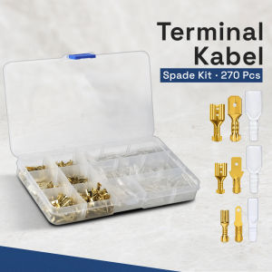 Taffware Terminal Wire Crimp Connector Spade Kit 270 PCS - SC7