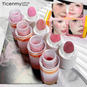 Yicentmy บลัชออนเหลวสีอ่อนอายแสงแสงน้ำบลัชออนกันน้ำยาวนานกระจ่างใส