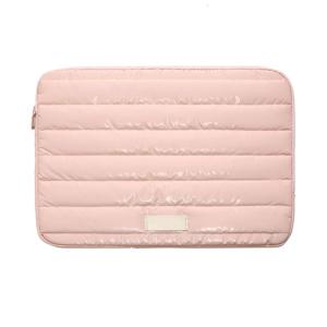 Modern Quilted Laptop Sleeve 13 14 Inch with Smooth Zippered Computer Storage Case for Business and Student Use