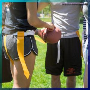 Snowdreamer American Football Match เทรนนิ่งเข็มขัดปรับรักบี้ธงแท็กเอวสายรัด