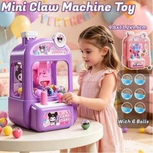 Mini Claw Machine Toy for Kids Interactive Game Ball & Dino Catcher Desktop Puzzle Toy Birthday Gift