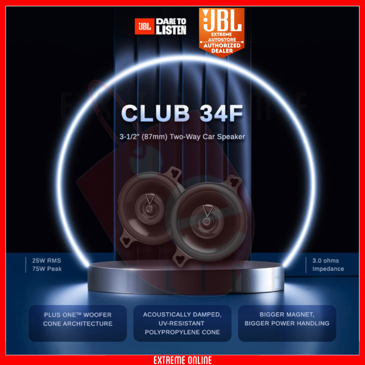 JBL Club 34F Club Series 3-1/2" 2-way car speakers