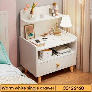 APTO Wooden Bedside Table Household Bedside Storage Nightstand Modern Simple Style Wooden Storage Rack