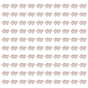 100Pcs Animal Shape Paper Clip Metal Paperclips File Paper Clamp Small Metal Bookmarks Clip for Office School Supplies