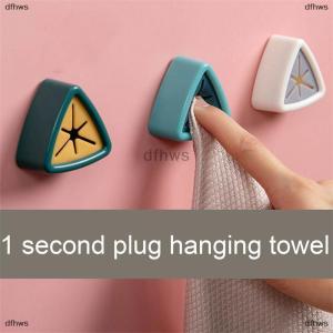 [COD] dfhws Punch-free Towel Plug Holder Bathroom Storage hanger Towels Storage Clip