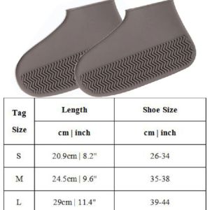 FUGUINIAO Rain Boots Silicone Waterproof Shoe Cover Reusable Rain Boot Shoe Cover Rain Boot Protector Non-Slip Rubber Shoe Cover