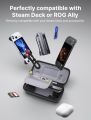 JSAUX ROG Ally X Protective Case EVA Hard Shell Carrying Bag for Accessories Storage & Travel. 
