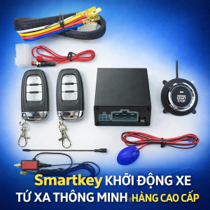 Smartkey Khởi Động Xe Từ Xa Cao Cấp – Chống Trộm Không Cần Chìa Khóa Loại Xịn