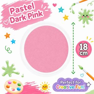 🎨 Kids 6 Color Paint Palette Washable Watercolor Paint Cake DIY Art & Craft Painting Set School Art Supplies Sponge Dauber Finger Painting l Acrylic Paint Brush Ink Pad Painting Animal Fruit Children Day Gifts