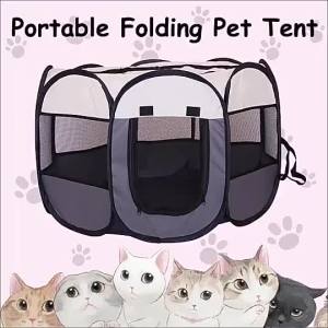Large Portable Folding Outdoor Cat Tent Cat Cage Sangkar Rumah Kucing Cat House Dog Tent Playpen