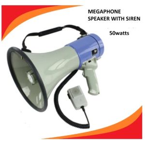 NEW Handheld Megaphone Mega phone Voice Amplifier 50W  Speaker Bullhorn Siren Alarm with Rechargeable Battery OP99