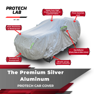 Isuzu Crosswind Sportivo Protech Lab - Premium 3-Layered All Weather SILVER Aluminum Car Cover