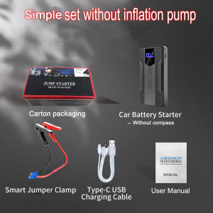 4 IN 1 Jump Starter For Car Battery Car Jump Starter Heavy Duty Car Jump Starter Power With Air Pump