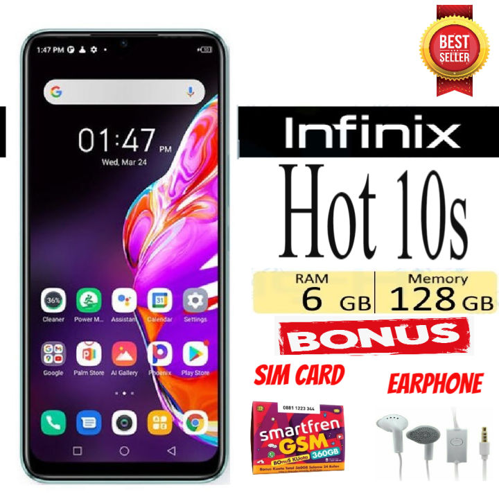 hp infinix hot 10s 6/128 gb RAM 6/128 GB GARANSI SEIN Smartphone