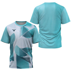 [Local Stock] VCC Simple Geometric Graphic Sports T Shirts Summer Casual Streetwear Fashion 3D Printing Men Women T-shirts Loose Fitness Tees Tops
