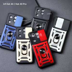 Case Infinix Hot 40 Infinix Hot 40 Pro Case Robot Slide Kamera Protect Ringstand