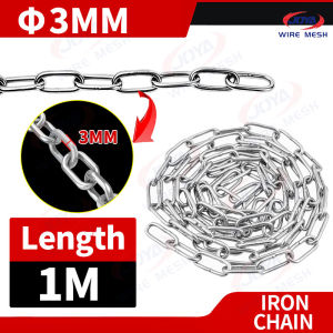 1M Iron Chain Steel Chain Kadena 3-10MM Twisted Chain Lifting Guardrail Drying Galvanized Dog Cat Chain Swing Lock Chain