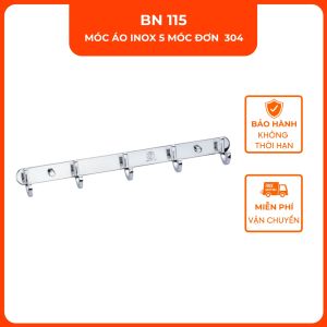 Móc áo inox 5 móc đơn 304 BAO BN 115