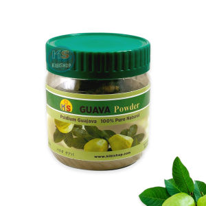 GUAVA 100g Powder 100% Natural Pure Amazing BAYABAS Powder Leaves Herbal Tea Coffee Juice - Organic for Diarrhea Diabetes Insomnia Lowers Cholesterol Fights Cancer Reduces Acne Boosts Immunity KS Kibishop