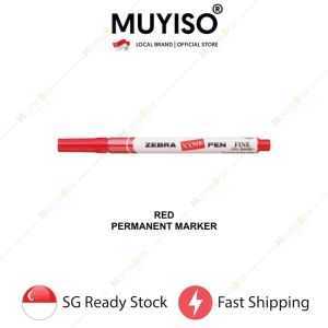 MUYISO 🇸🇬 Zebra Name Pen Permanent Marker Fine Tip Oil Based Non-Toxic