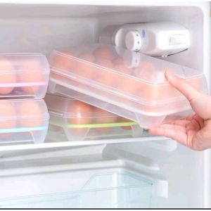 Tempat Telur Kotak Penyimpanan Telur/Egg Storage Box Portable 15 Sekat Anti Pecah