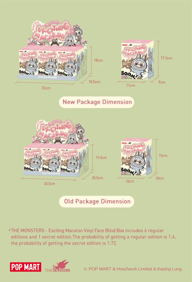 POP MART THE MONSTERS - Exciting Macaron Vinyl Face Blind Box