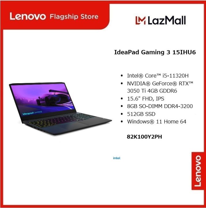 Rtx 3050 Gaming Laptop Lenovo IdeaPad Gaming 15IHU6 Core I7-11370H
