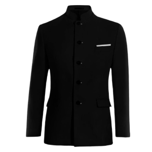 DAYRAVEN - Jasko Premium Hitam Semi Casual Pria Slim Fit Koko Muslim