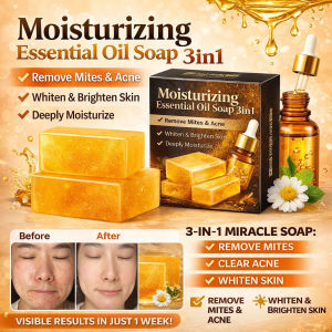 Amino Acid Perfume Gold Essential Oil Soap Whitening Glow Anti-Mite Body Care Soap