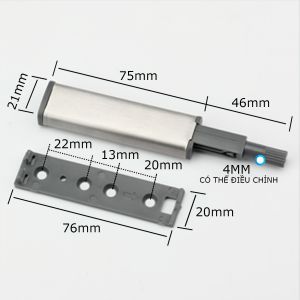 Phụ kiện nhấn mở cánh tủ được dùng cho tủ bếp tủ quần áo trang sức SHOPE