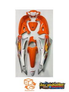 ชุดสีเวฟ 125r กุญแจเล็ก กุญแจใหญ่ พร้อมติดสติ๊กเกอร์ งานพลาสสติก ABS ( 11 ชิ้น )