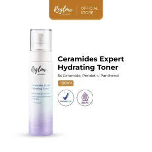 Reglow Ceramides Expert Hydrating Toner dengan 5X Ceramide - Melembapkan Secara Maksimal Menutrisi Kulit dan Menguatkan Skin Barier
