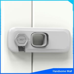 H.S. ล็อคนิรภัยสี่เหลี่ยม ตัวล็อคประตูตู้เย็น ราคาต่อ 1 ชิ้น  ตัวล็อคที่ป้องกันไม่ให้เด็กเปิดลิ้นชัก safety lock