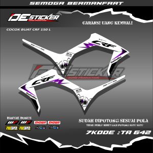 Striping Sticker Motor CRF 150L Semifull Design Simpel Keren TA642