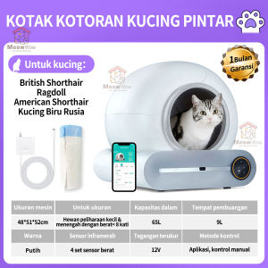 WiFi Kucing Litter Box Automatic Self Cleaning App Control Cat LED screen Cat Toilet Deodorization Cat Sandbox Big Size