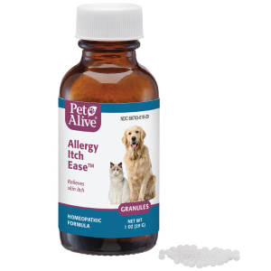 PetAlive® Allergy Itch Ease™ Granules for Dog Cat  Allergies Skin Itchiness & Redness - Natural Allergy Supplement for Dogs Cats