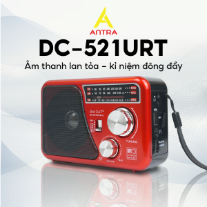 Đài Radio WAXIBA 521URT Bắt Sóng Khỏe Nghe Nhạc MP3 Đầy Đủ Tính Năng Kết nối Bluetooth Ghi âm