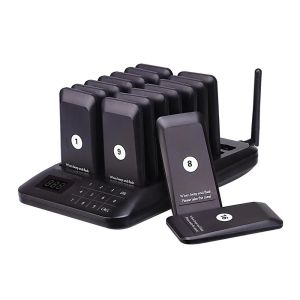 【Local Stock】Restaurant Wireless Calling System with 16 Pager Receivers for Clinic Food Truck Waiter Pagers Queue System