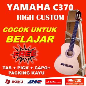 Gitar Akustik Yamaha C370  Klasik Classic Custom High Cocok Untuk Pemula Belajar