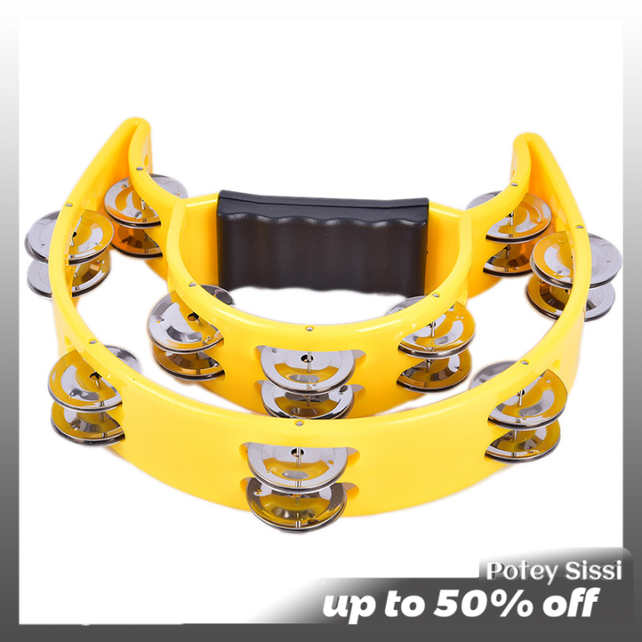 Potey Tamborine Drum Durable Percussion Instruments Musical Instrument ...