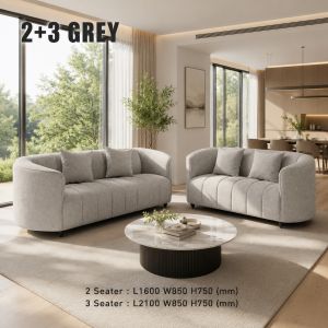 Familystar2u 8787 Europe Style Sofa Set 2+3 Seater Anti Scratch Easy Clean Fabric For Family Use Office Hotel Homestay