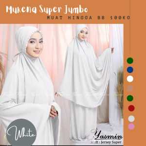 Diskon 46% - 7 Warna Mukena Jumbo Polos Mukenah Rempel Dewasa Bigsize XXXL Bahan Jersey Adem Tidak Terawang Murah Model Terbaru Kekinian Terlaris