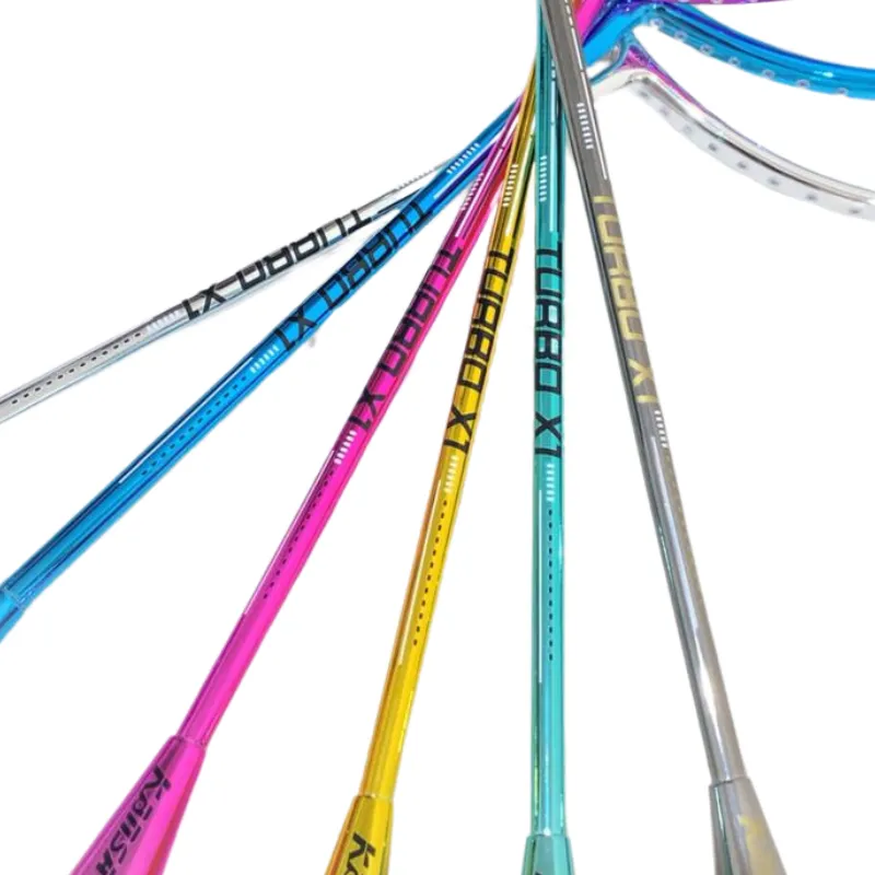Racket Badminton Kansa Badminton Rackets TURBO X1 Chrome Full Carbon 4U ...