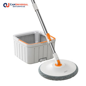 Deroma DREHEN WYL-801 Spin Mop 360 Degree Rotatable Wet & Dry Self Cleaning Clean & Dirty Water Separate