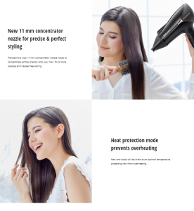 PANASONIC EH-NE66 HAIR DRYER HEAT PROTECTION ION CONDITIONING (2000W) EH-NE66-K655