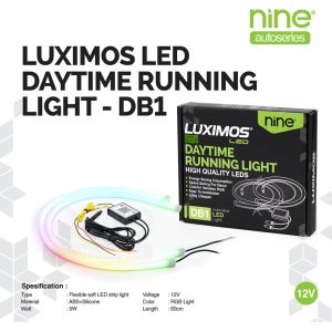 LUXIMOS Lampu Alis 60CM Rgb DRL Sein Mode Running Turning Welcome Neon DB1 - NINE AUTOSERIES